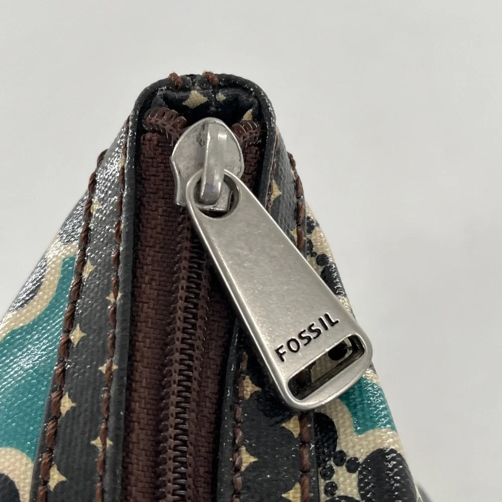 Fossil Key Per Large Tote Coat Satchel Shoulder Bag Kaleidoscope Medallion Multi